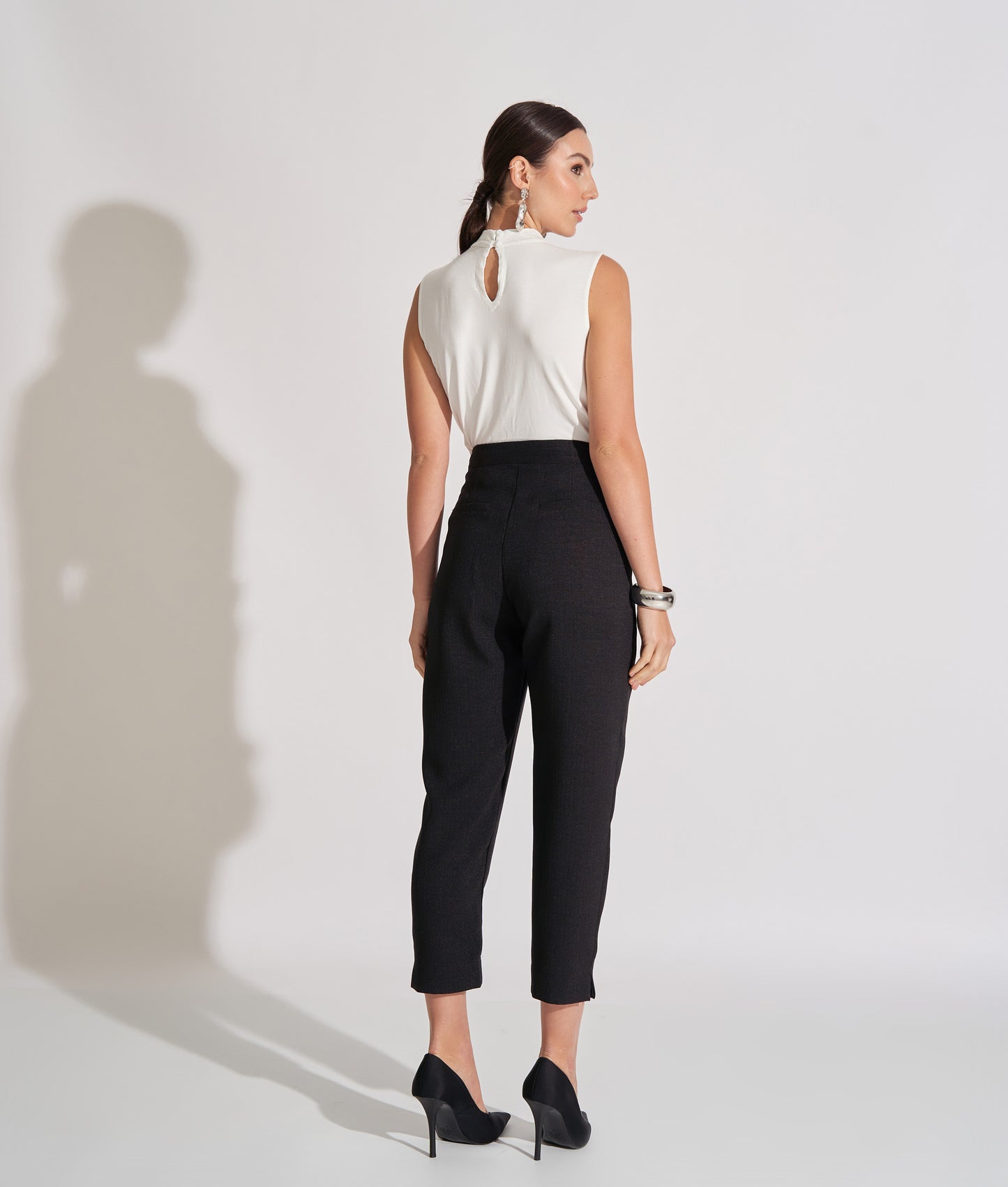 Blusa Viscolycra Regata Gola Alta Anita