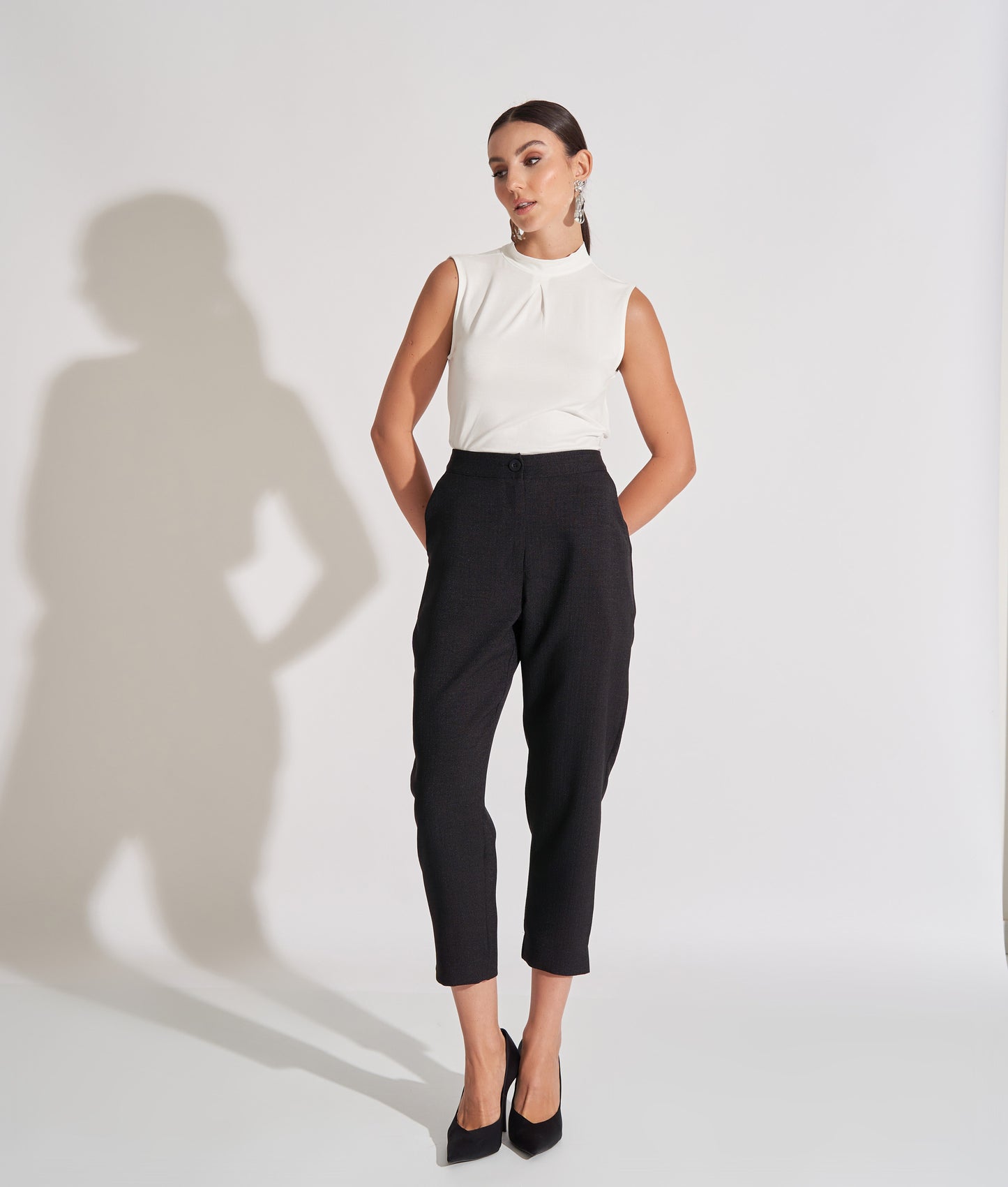 Blusa Viscolycra Regata Gola Alta Anita