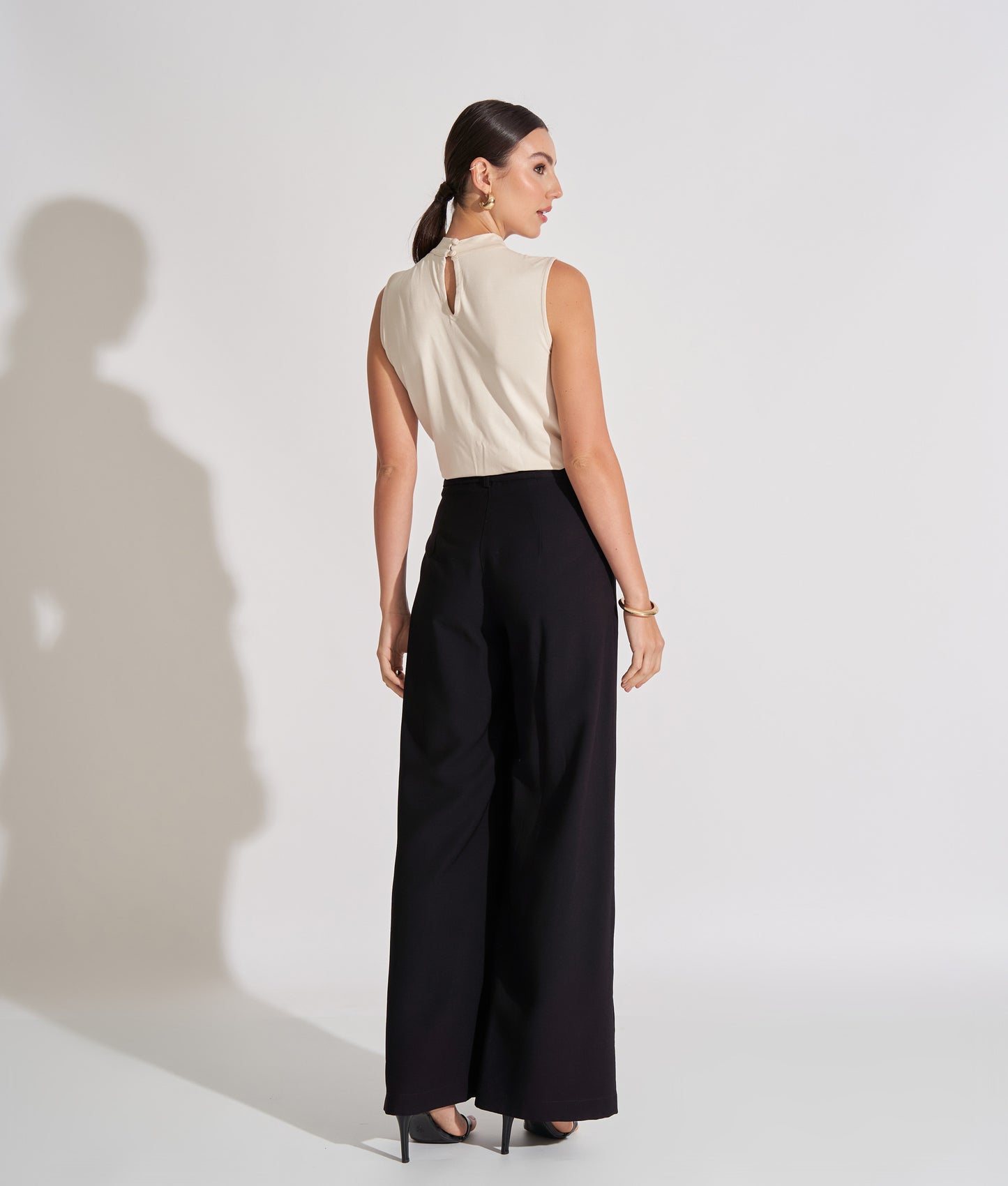Blusa Viscolycra Regata Gola Alta Anita