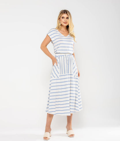Conjunto Blusa e Saia Midi Letícia
