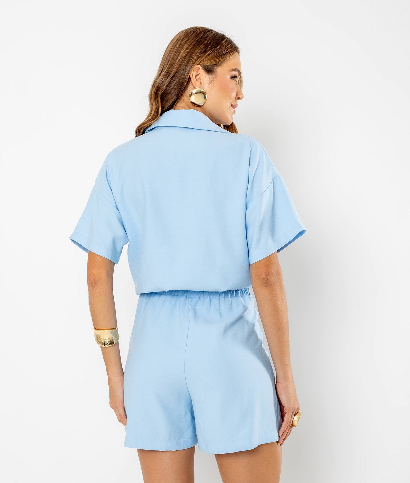 Conjunto Camisa Manga Curta e Short Diana