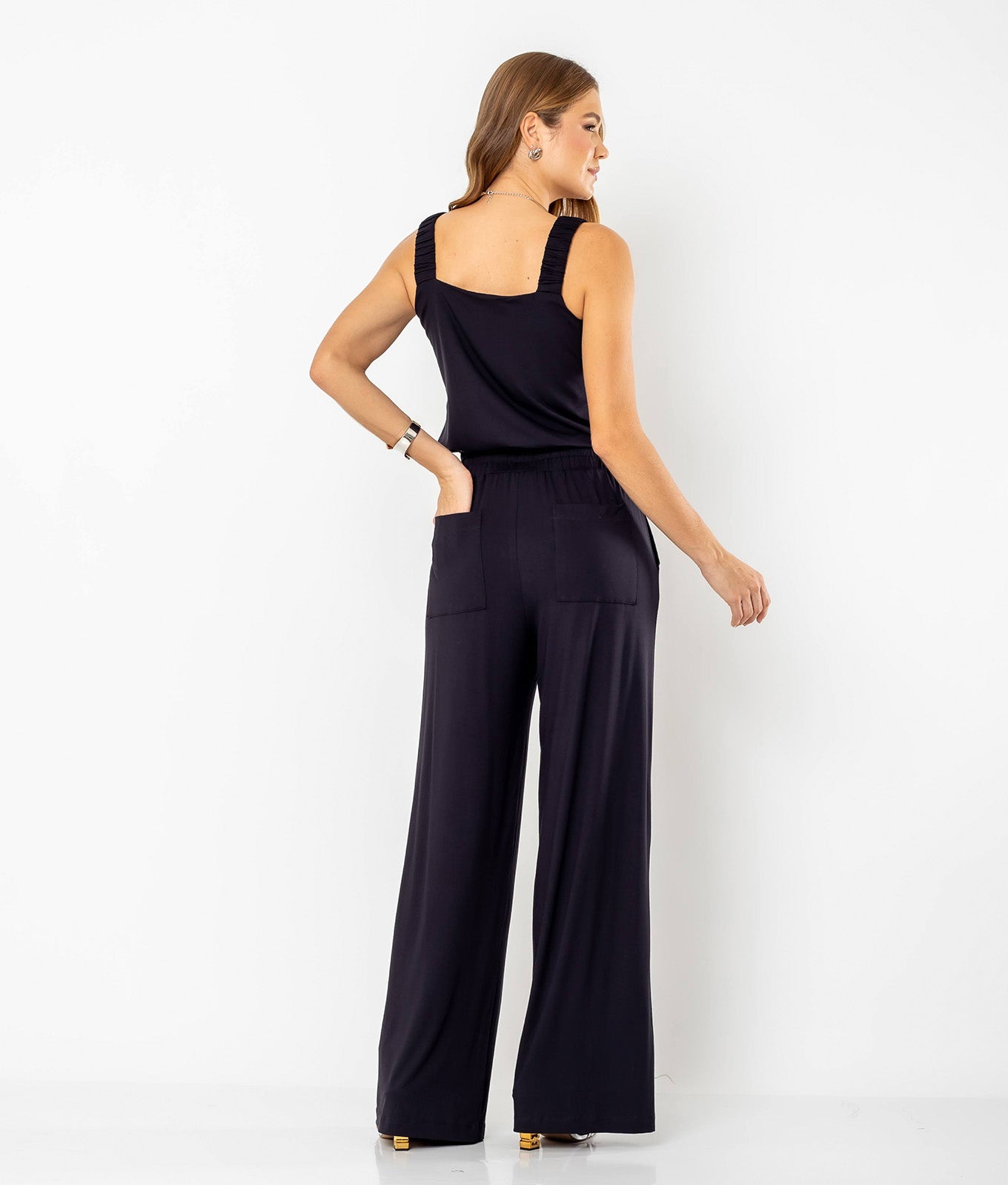 Conjunto Blusa e Calça Malha Premium Samanta