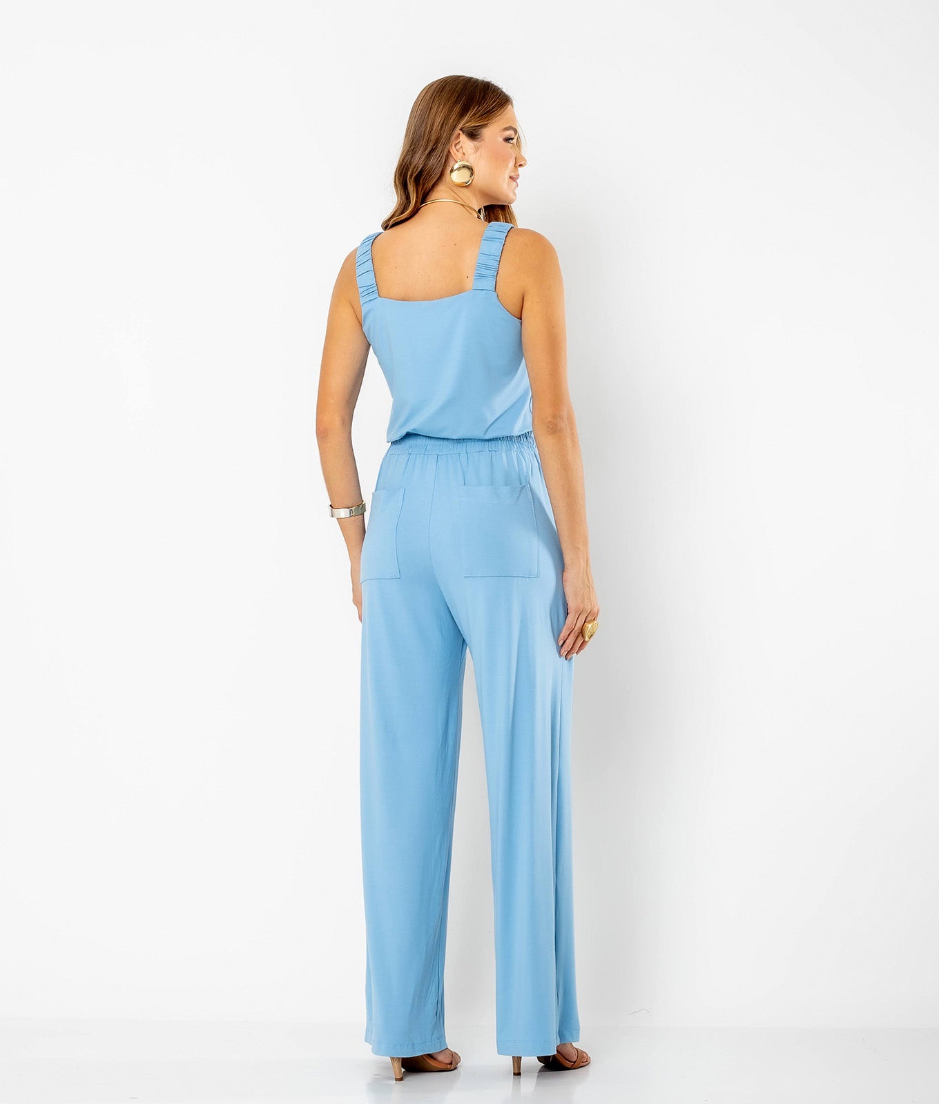 Conjunto Blusa e Calça Malha Premium Samanta