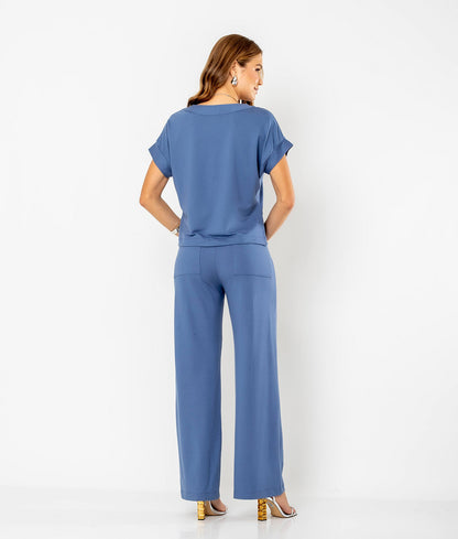 Conjunto Blusa e Calça Moletinho Verônica
