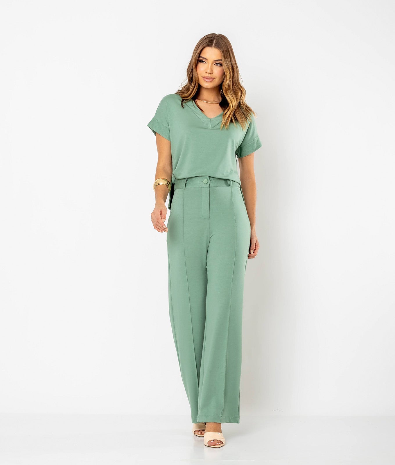 Conjunto Blusa e Calça Moletinho Verônica