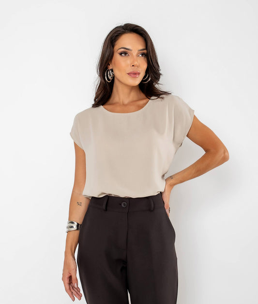 Blusa Básica Gola Redonda Silvia