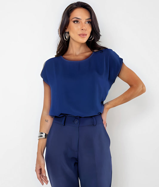 Blusa Básica Gola Redonda Silvia