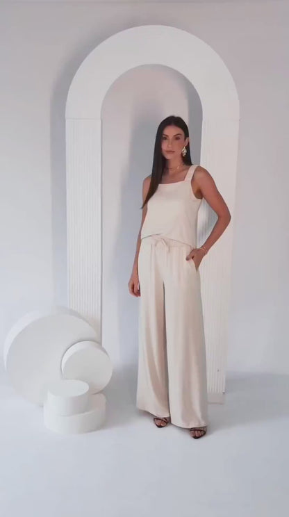 Conjunto Blusa e Calça Malha Premium Samanta
