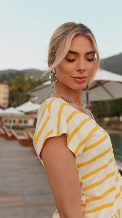 Conjunto Blusa e Saia Midi Letícia