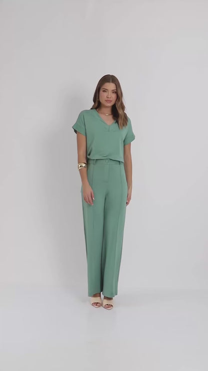 Conjunto Blusa e Calça Moletinho Verônica